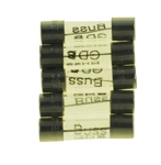 CDI Electronics Fuse, 10A 250V 5Mm X 20Mm Fast-Acting Glass Tube, Qty 5 511-60F2