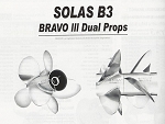 Solas B3 Bravo 3 Dual Boat Propeller